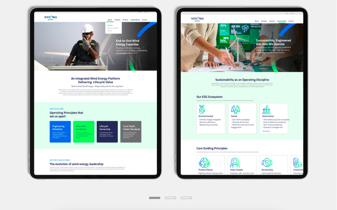 Website Screens